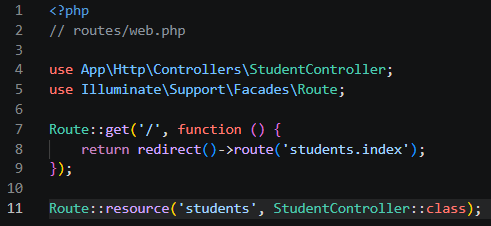 Kode routes web.php